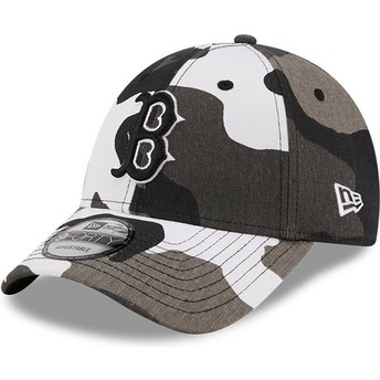 Casquette courbée camouflage noire ajustable 9FORTY All Over Urban Print Boston Red Sox MLB New Era