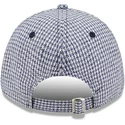 casquette-courbee-bleue-ajustable-9forty-houndstooth-new-york-yankees-mlb-new-era