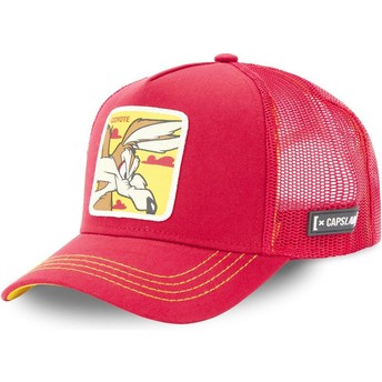Casquette trucker rouge Coyote LOO5 COY1 Looney Tunes Capslab