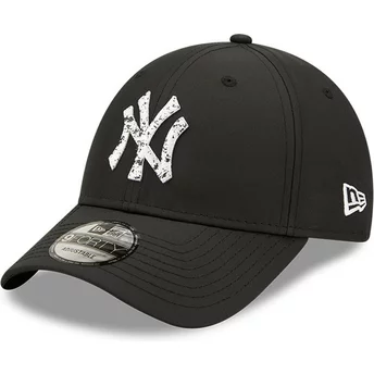Casquette courbée noire ajustable 9FORTY Sports Clip New York Yankees MLB New Era
