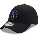 casquette-courbee-bleue-marine-ajustable-9forty-camo-infill-new-york-yankees-mlb-new-era