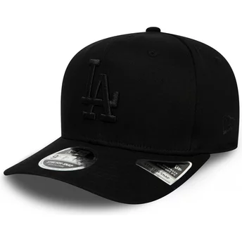 Casquette courbée noire snapback avec logo noir 9FIFTY Stretch Snap Tonal Los Angeles Dodgers MLB New Era