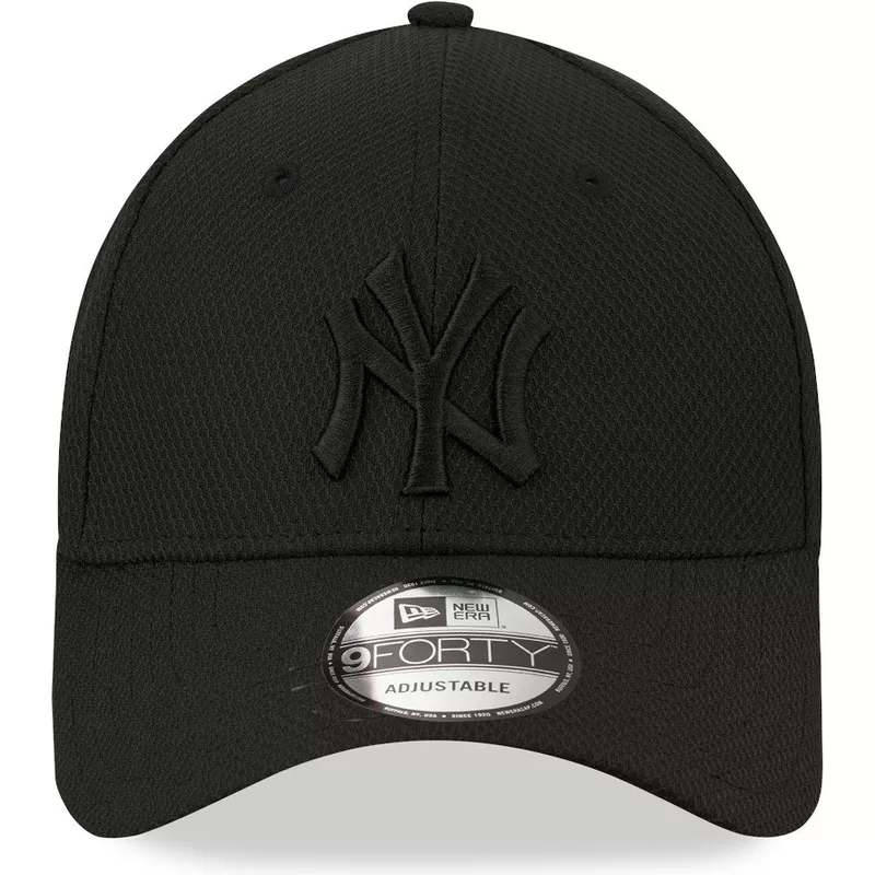 casquette-courbee-noire-ajustee-avec-logo-noir-39thirty-diamond-era-new-york-yankees-mlb-new-era