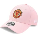 casquette-courbee-rose-ajustable-pour-enfant-9forty-manchester-united-football-club-premier-league-new-era