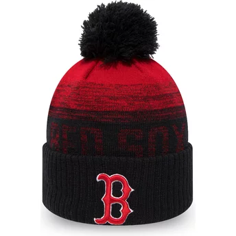 Bonnet rouge et bleu marine avec pompom Sport Boston Red Sox MLB New Era