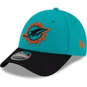 casquette-courbee-bleue-et-noire-snapback-9forty-stretch-snap-sideline-road-miami-dolphins-nfl-new-era