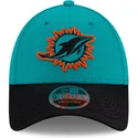 casquette-courbee-bleue-et-noire-snapback-9forty-stretch-snap-sideline-road-miami-dolphins-nfl-new-era