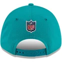 casquette-courbee-bleue-et-noire-snapback-9forty-stretch-snap-sideline-road-miami-dolphins-nfl-new-era