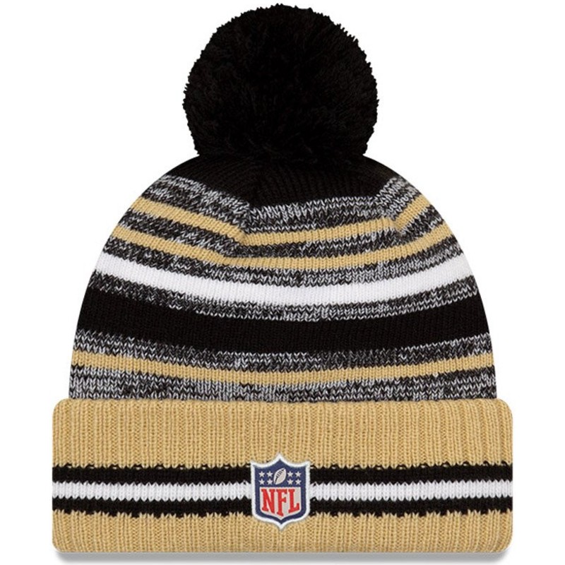 bonnet-marron-et-noir-sport-sideline-new-orleans-saints-nfl-new-era