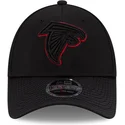 casquette-courbee-noire-snapback-9forty-stretch-snap-sideline-road-atlanta-falcons-nfl-new-era