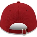 casquette-courbee-rouge-ajustable-avec-logo-bleu-9forty-diamond-era-los-angeles-dodgers-mlb-new-era