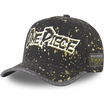 Casquette courbée noire ajustable TAG LOG2 One Piece Capslab