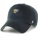 casquette-courbee-noire-ajustable-clean-up-base-runner-pittsburgh-penguins-nhl-47-brand