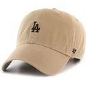 casquette-courbee-marron-ajustable-clean-up-base-runner-los-angeles-dodgers-mlb-47-brand