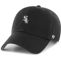 casquette-courbee-noire-ajustable-clean-up-base-runner-chicago-white-sox-mlb-47-brand