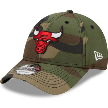Casquette courbée camouflage ajustable 9FORTY Chicago Bulls NBA New Era