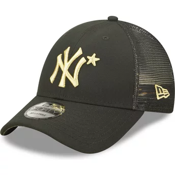 Casquette trucker noire avec logo doré 9FORTY All Star Game New York Yankees MLB New Era