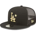 casquette-trucker-plate-noire-avec-logo-dore-9fifty-all-star-game-los-angeles-dodgers-mlb-new-era