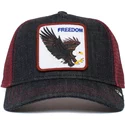 casquette-trucker-bleue-marine-et-rouge-aigle-the-freedom-eagle-the-farm-goorin-bros