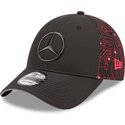 casquette-courbee-noire-et-rouge-ajustable-9forty-esports-grand-prix-mercedes-formula-1-new-era