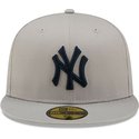 casquette-plate-grise-ajustee-59fifty-side-patch-world-series-new-york-yankees-mlb-new-era