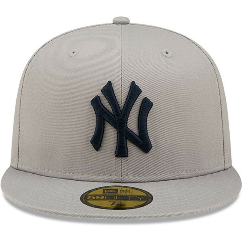 casquette-plate-grise-ajustee-59fifty-side-patch-world-series-new-york-yankees-mlb-new-era