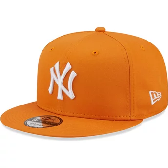 Casquette plate orange snapback 9FIFTY League Essential New York Yankees MLB New Era
