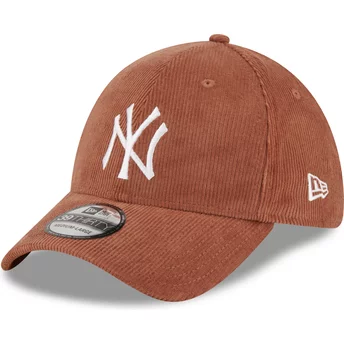 Casquette courbée marron ajustée 39THIRTY Cord New York Yankees MLB New Era