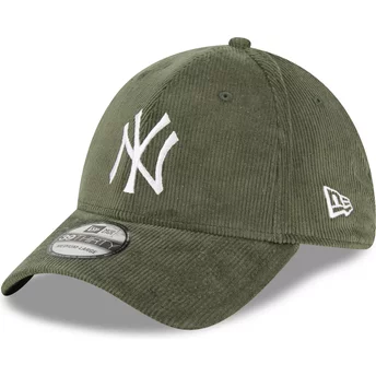 Casquette courbée verte ajustée 39THIRTY Cord New York Yankees MLB New Era