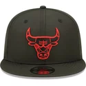 casquette-plate-noire-snapback-avec-logo-rouge-9fifty-neon-pack-chicago-bulls-nba-new-era