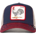 casquette-trucker-bleue-marine-coq-all-american-rooster-goorin-bros