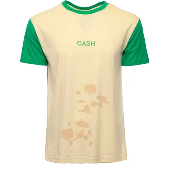 T-shirt à manche courte jaune et vert vache Cash Green Milk The Farm Goorin Bros.