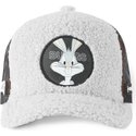 casquette-trucker-grise-peau-mouton-bugs-bunny-fur1-bug1-looney-tunes-capslab
