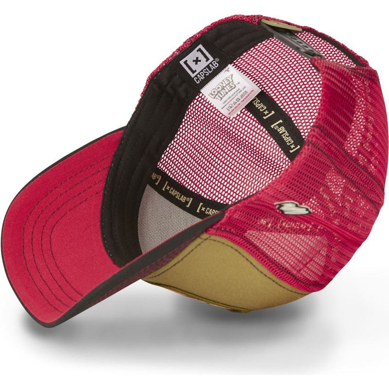 casquette-trucker-marron-rouge-et-noire-diable-tasmanie-ta2-looney-tunes-capslab