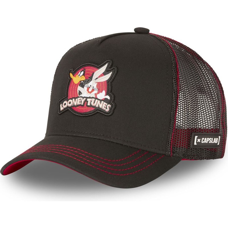 casquette-trucker-noire-bugs-bunny-et-daffy-duck-lo1-looney-tunes-capslab