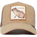 casquette-trucker-marron-capybara-low-key-best-mate-the-farm-goorin-bros