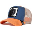 casquette-trucker-bleue-et-orange-panthere-the-panther-the-farm-goorin-bros