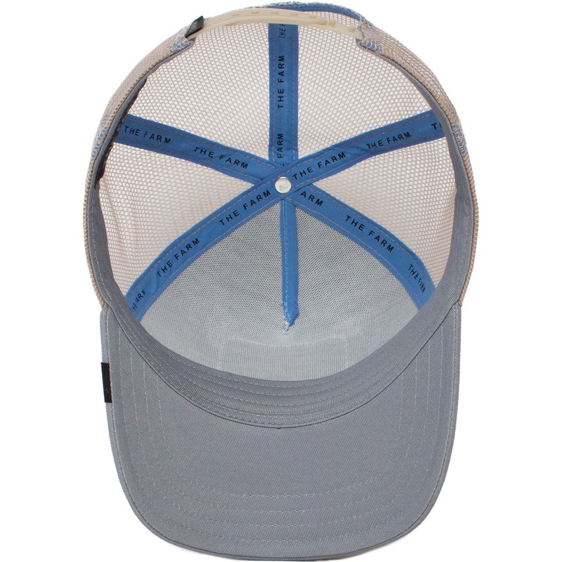 casquette-trucker-grise-abeille-the-queen-bee-the-farm-goorin-bros