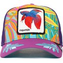 casquette-trucker-violette-poisson-combattant-siamois-fighter-even-betta-the-farm-goorin-bros