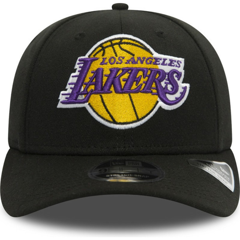 casquette-courbee-noire-snapback-9fifty-stretch-snap-los-angeles-lakers-nba-new-era