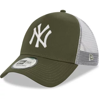 Casquette trucker verte et blanche 9FORTY A Frame New York Yankees MLB New Era