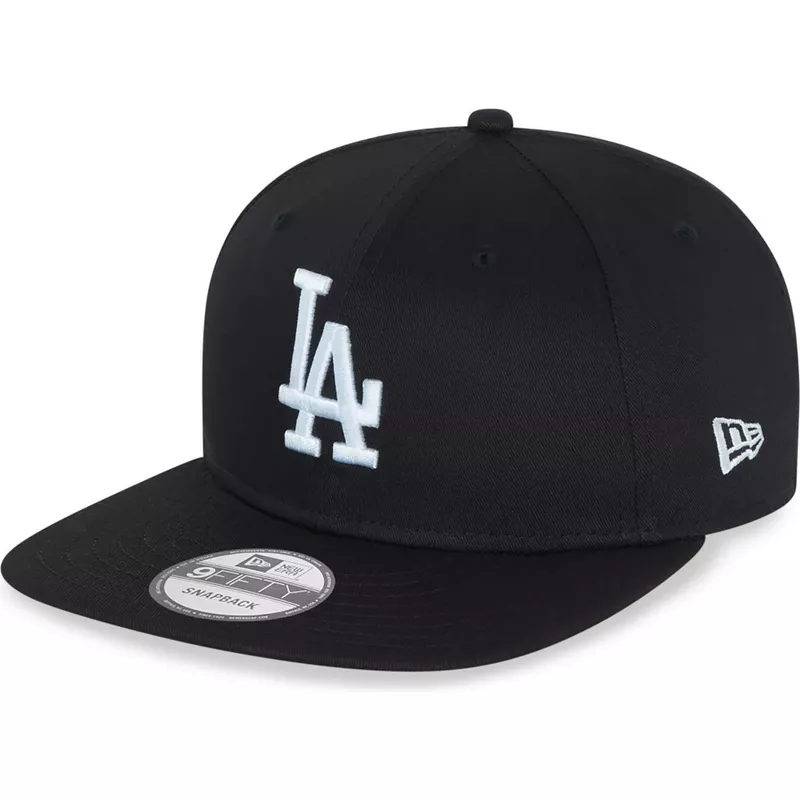 casquette-plate-noire-snapback-9fifty-essential-los-angeles-dodgers-mlb-new-era