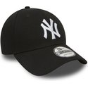 casquette-courbee-noire-ajustable-9forty-essential-new-york-yankees-mlb-new-era