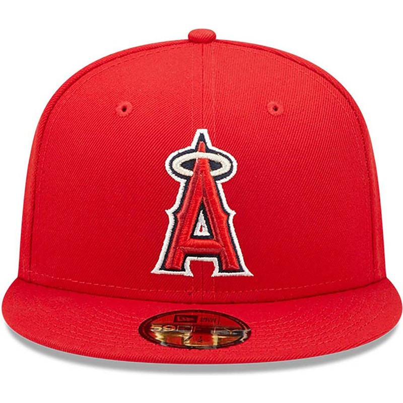 casquette-plate-rouge-ajustee-59fifty-authentic-on-field-los-angeles-angels-mlb-new-era