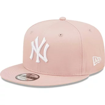 Casquette plate rose snapback 9FIFTY League Essential New York Yankees MLB New Era