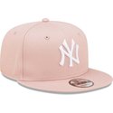casquette-plate-rose-snapback-9fifty-league-essential-new-york-yankees-mlb-new-era