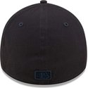 casquette-courbee-bleue-marine-ajustee-avec-logo-bleu-marine-39thirty-league-essential-los-angeles-dodgers-mlb-new-era
