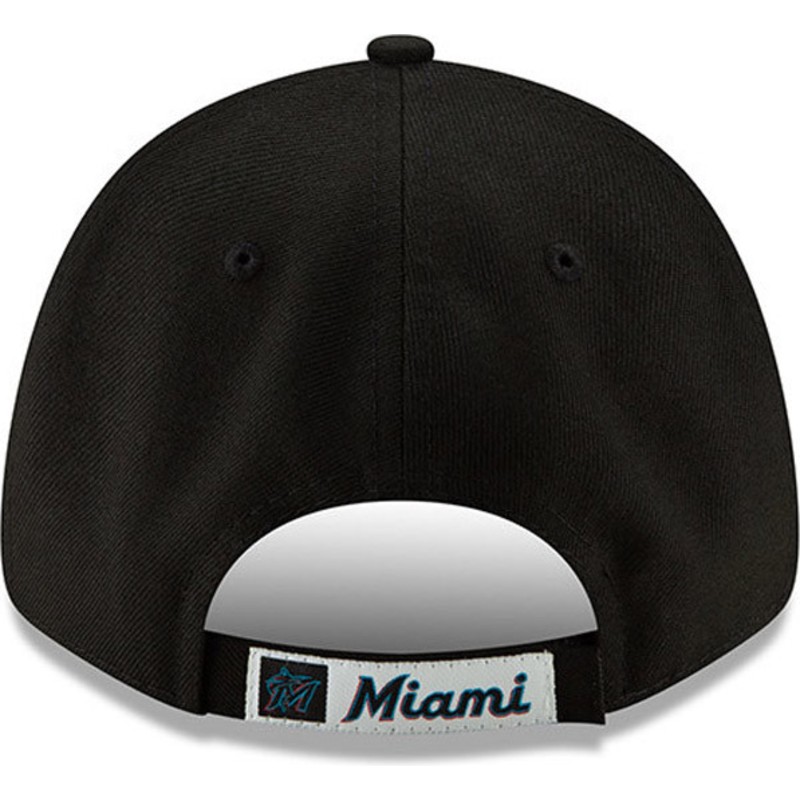 casquette-courbee-noire-ajustable-9forty-the-league-miami-marlins-mlb-new-era
