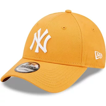 Casquette courbée orange ajustable 9FORTY League Essential New York Yankees MLB New Era