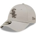 casquette-courbee-beige-ajustable-pour-enfant-9forty-league-essential-chicago-white-sox-mlb-new-era